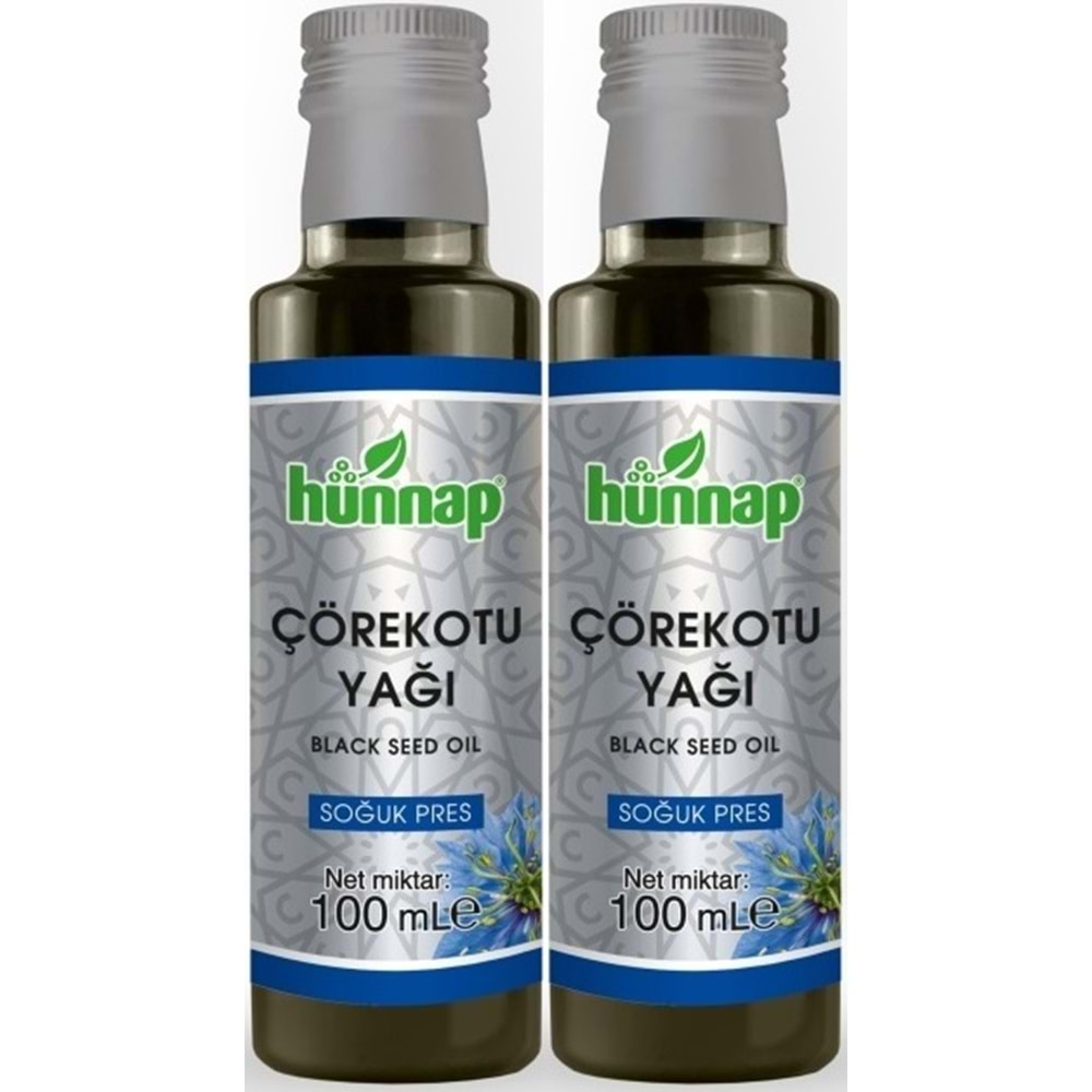 Hünnap Çörekotu Yağı 100ML (Soğuk Pres) (2 Li Set)