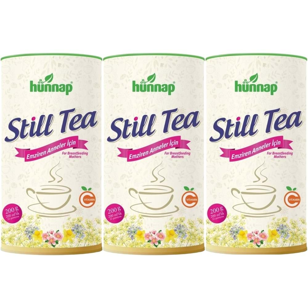 Hünnap Still Tea Emziren Anneler İçin Süt Arttırıcı İçecek 200GR (3 Lü Set)