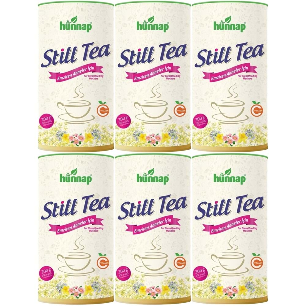 Hünnap Still Tea Emziren Anneler İçin Süt Arttırıcı İçecek 200GR (6 Lı Set)