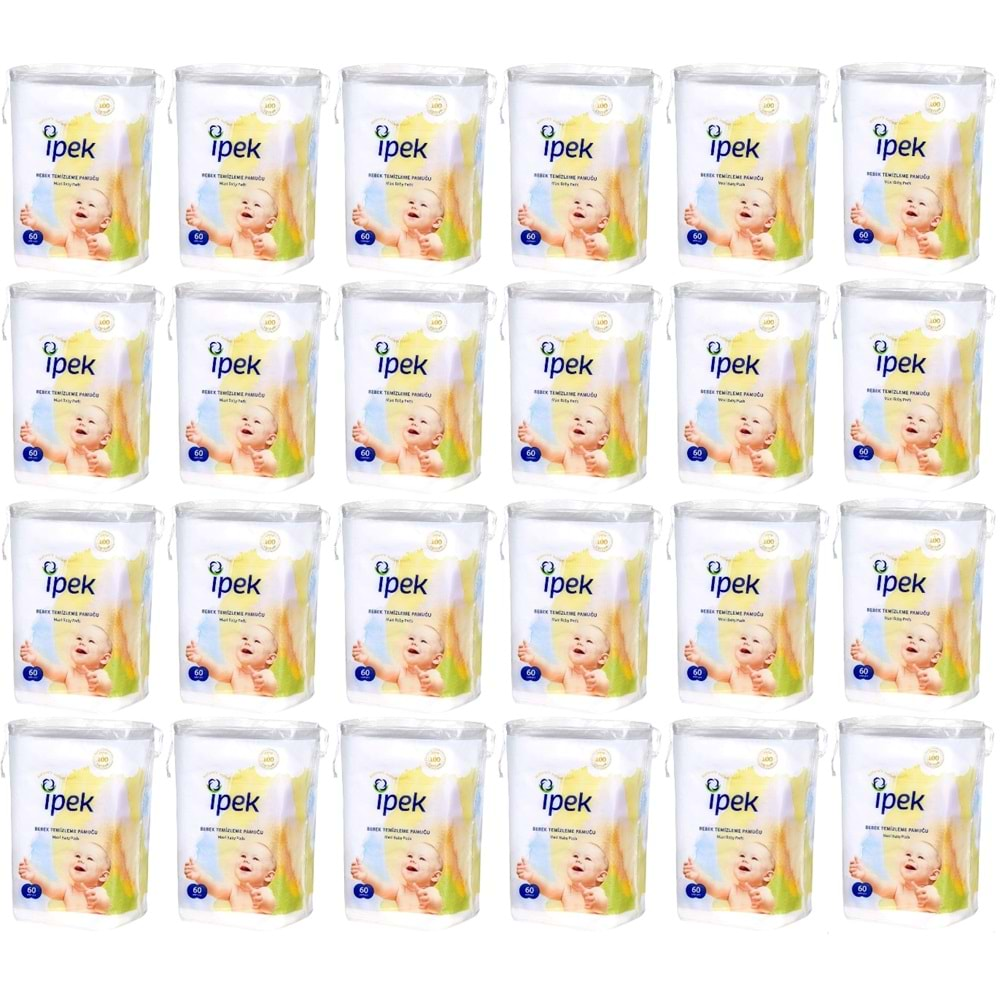 İpek Bebek Temizleme Pamuğu 1440 Adet (24Pk*60)