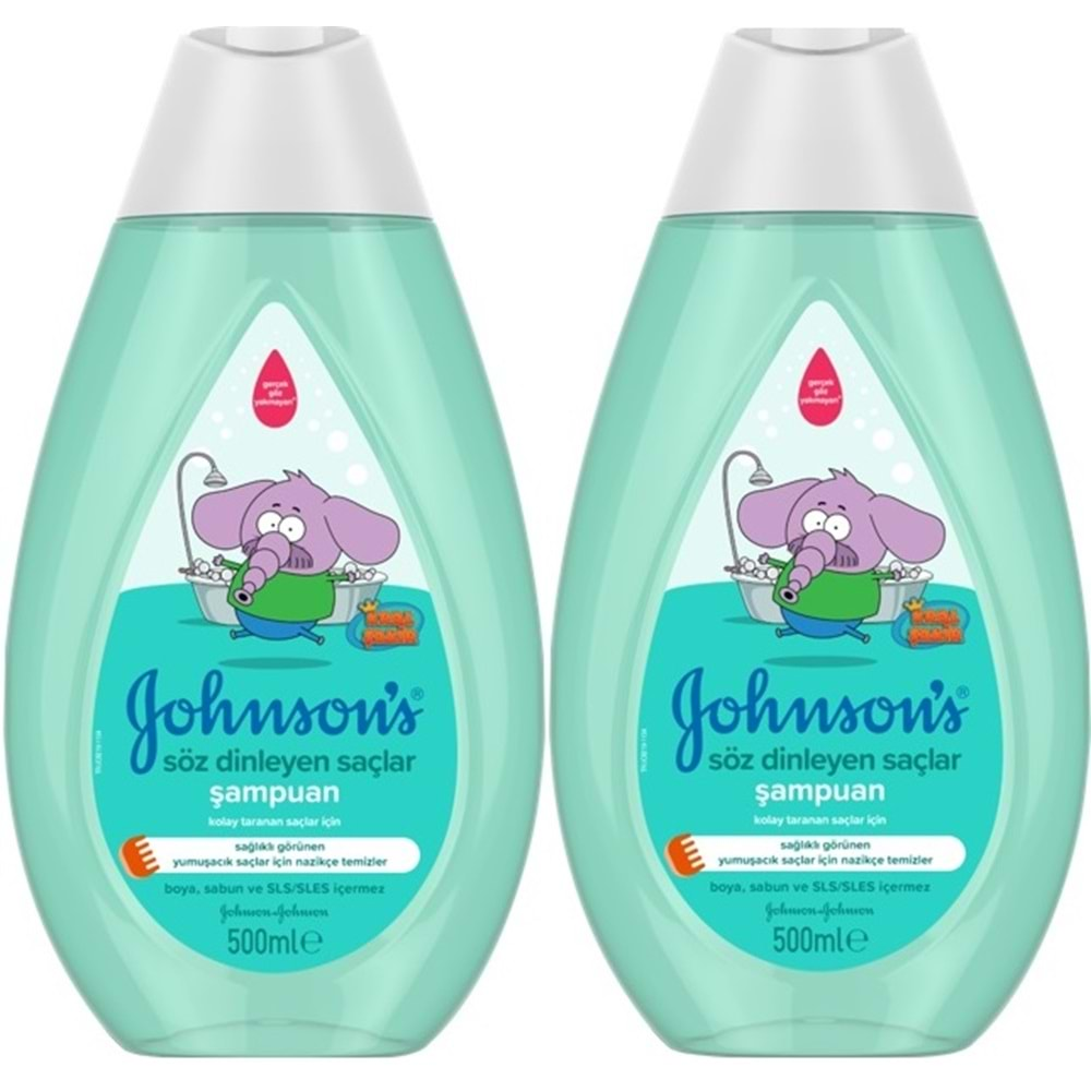 Johnsons Baby Bebek Şampuanı 500ML Kral Şakir Söz Dinleyen Saçlar (2 Li Set)