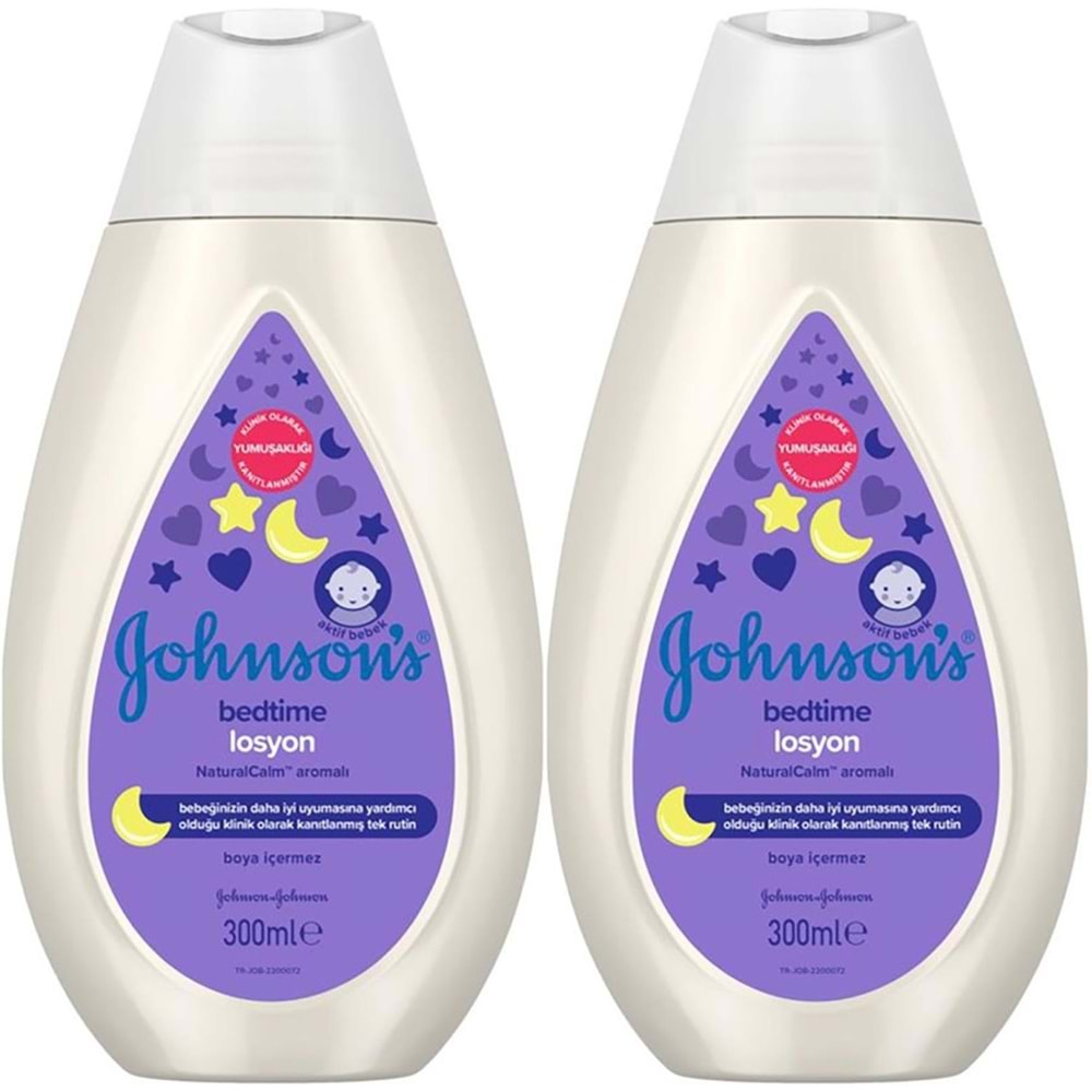 Johnsons Baby Bedtime Bebek Losyon 300ML (2 Li Set)