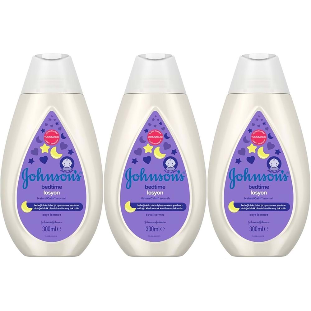 Johnsons Baby Bedtime Bebek Losyon 300ML (3 Lü Set)