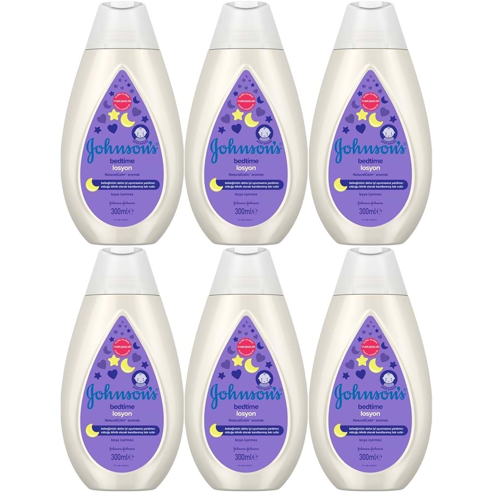 Johnsons Baby Bedtime Bebek Losyon 300ML (6 Lı Set)