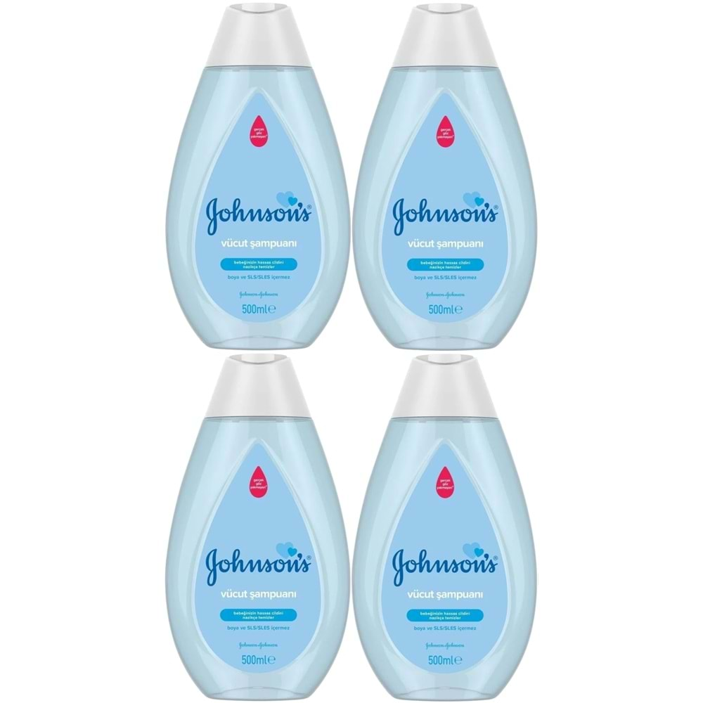 Johnsons Baby Vücut Şampuanı 500ML (4 Lü Set)