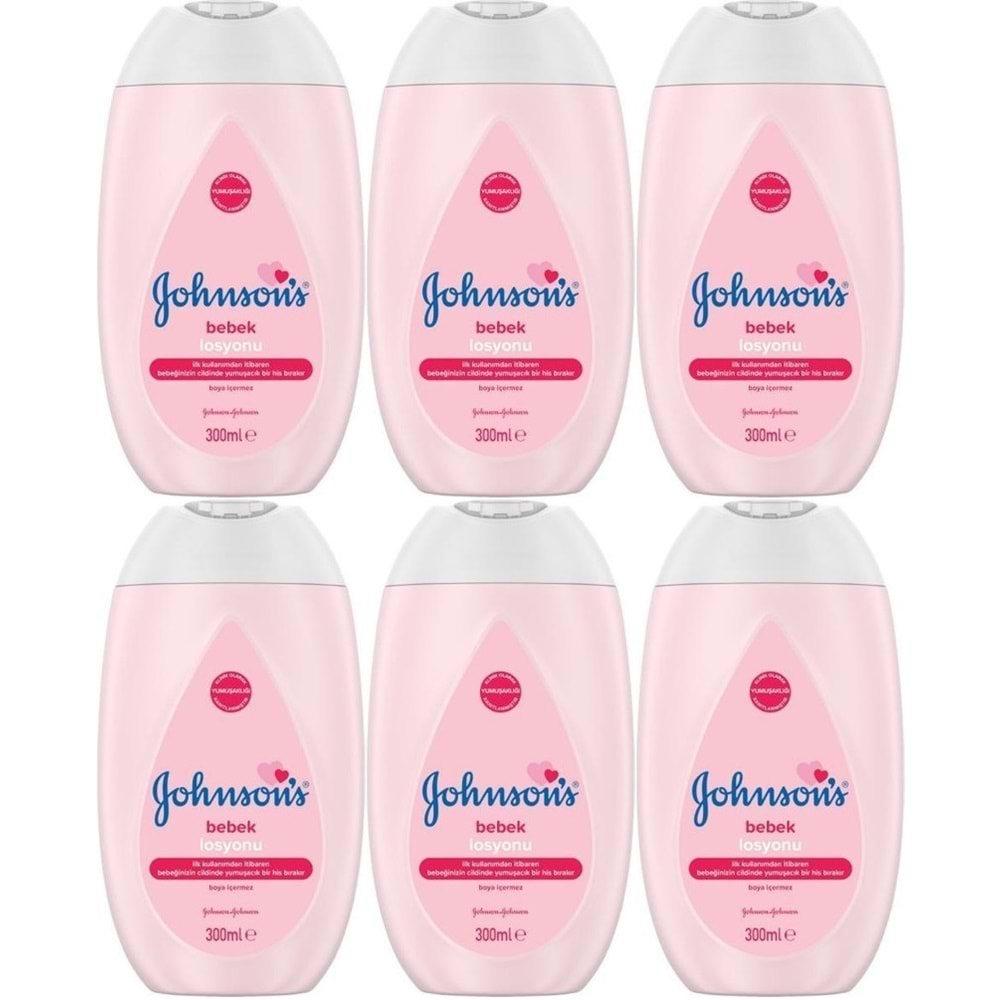 Johnsons Baby Bebek Losyon 300ML (6 Lı Set)