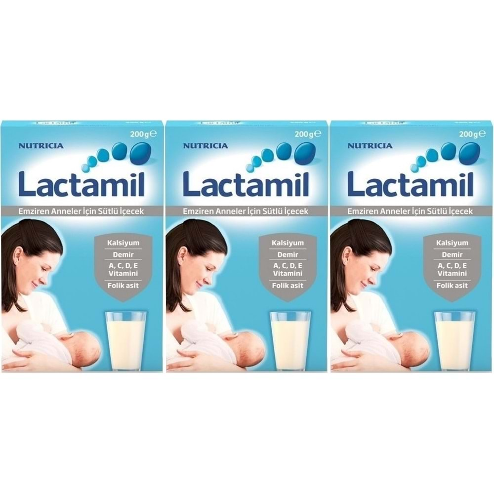 Nutrıcıa Lactamil 200GR (Emziren Anneler İçin Sütlü İçeçek) (3 Lü Set)