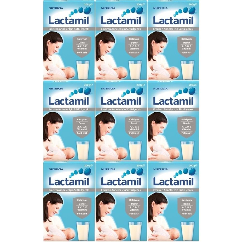 Nutrıcıa Lactamil 200GR (Emziren Anneler İçin Sütlü İçeçek) (9 Lu Set)