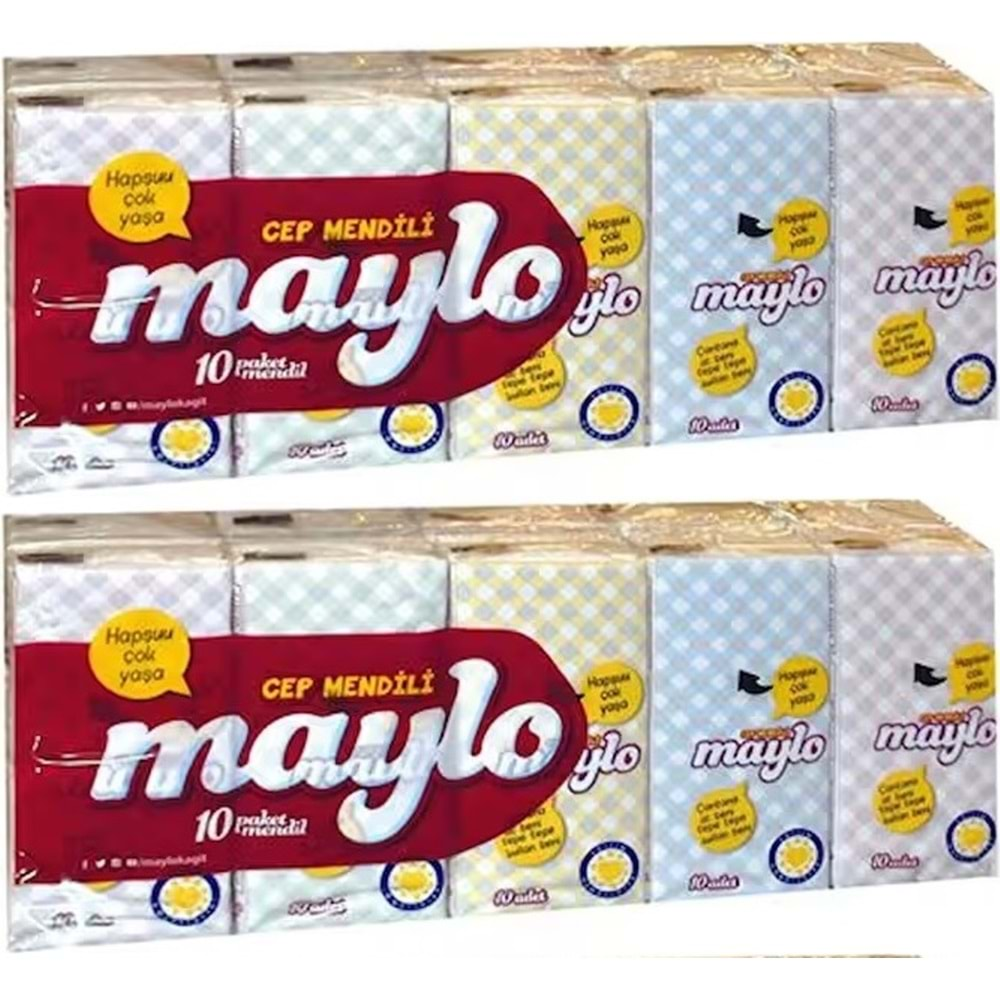 Maylo Cep Kağıt Mendil 20 Li Set (2PK*10)