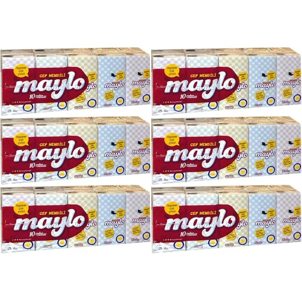 Maylo Cep Kağıt Mendil 60 Lı Set (6PK*10)