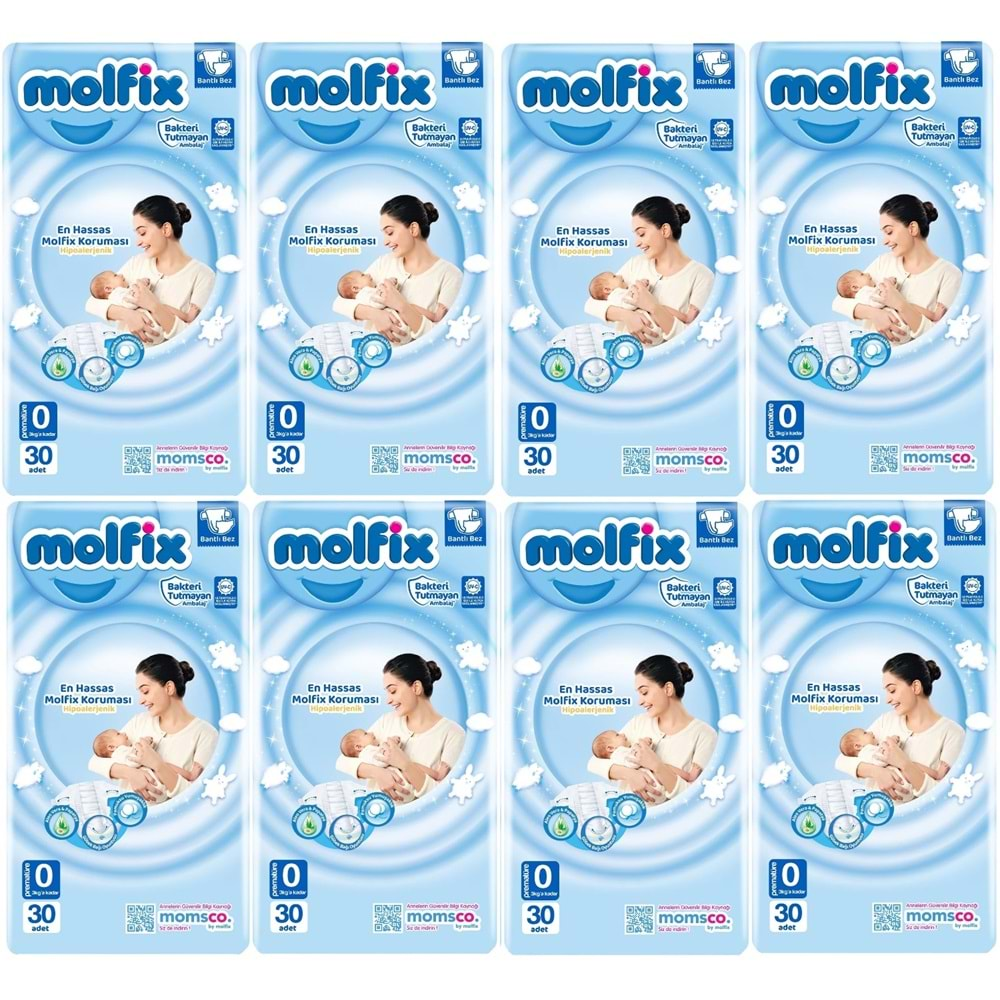 Molfix Bebek Bezi Ekonomik Beden:0 (0-3KG) Prematüre 240 Adet