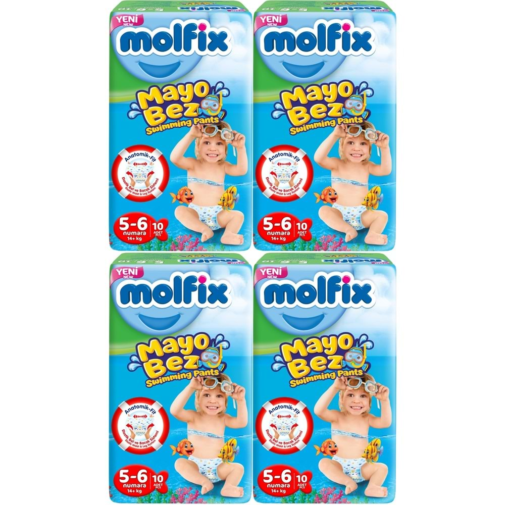 Molfix Swimming Pants (Mayo Bez) Beden:5-6 (14+Kg) 40 Adet