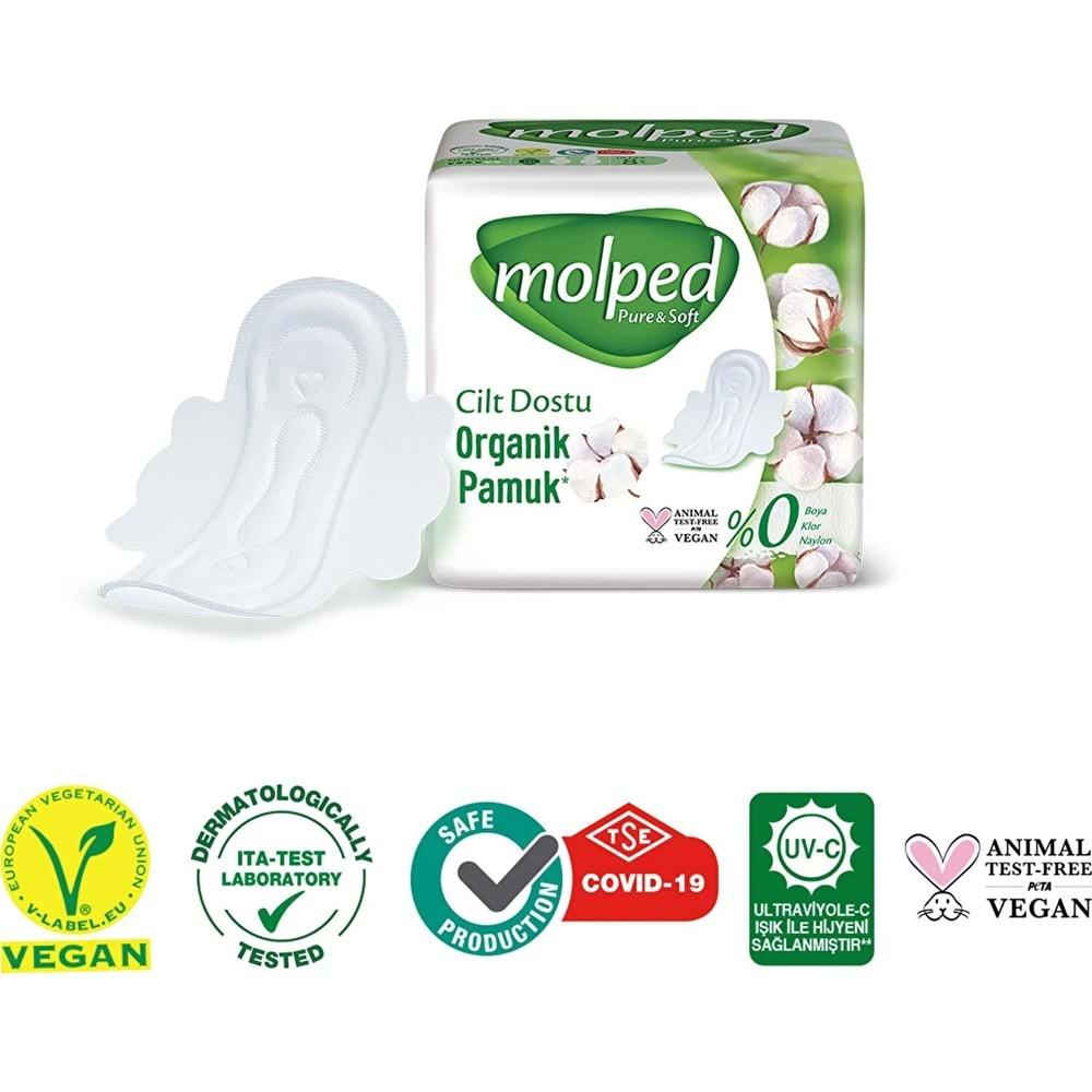 Molped Pure&Soft Hijyenik Ped Normal 92 (2PK*46) Adet Mega Pk