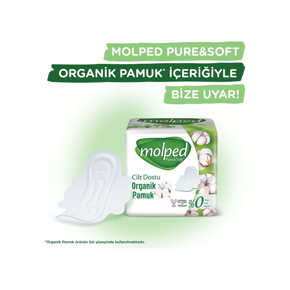 Molped Pure&Soft Hijyenik Ped Normal 184 (4PK*46) Adet Mega Pk