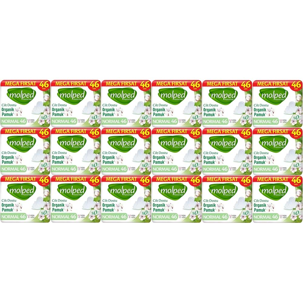 Molped Pure&Soft Hijyenik Ped Normal 828 (18PK*46) Adet Mega Pk