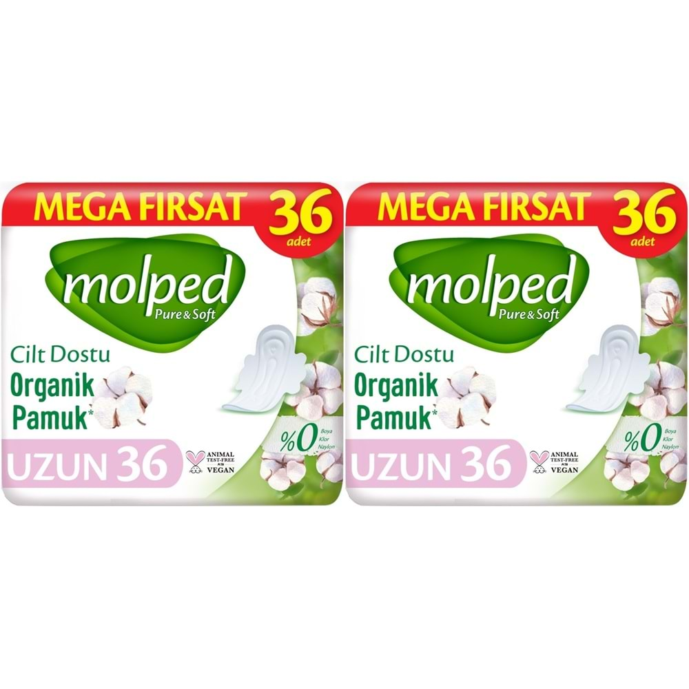 Molped Pure&Soft Hijyenik Ped Uzun 72 (2PK*36) Adet Mega Pk