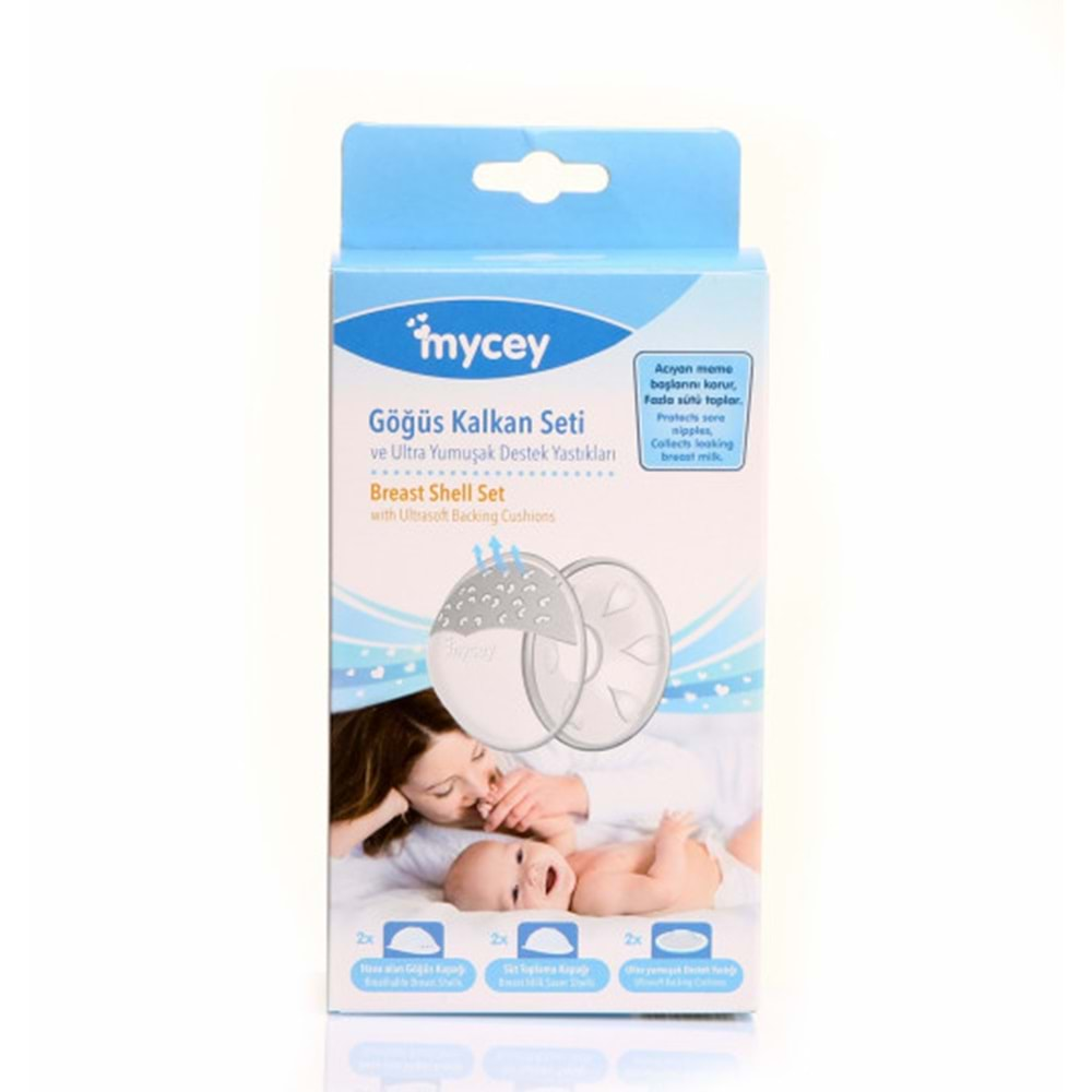 Mycey Ultra Yumuşak Göğüs Kalkanı Seti (4 Lü Set)