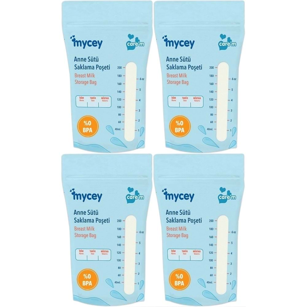 Mycey Anne Sütü / Süt Saklama Poşeti 25 Li Pk Tekli (4 Lü Set)