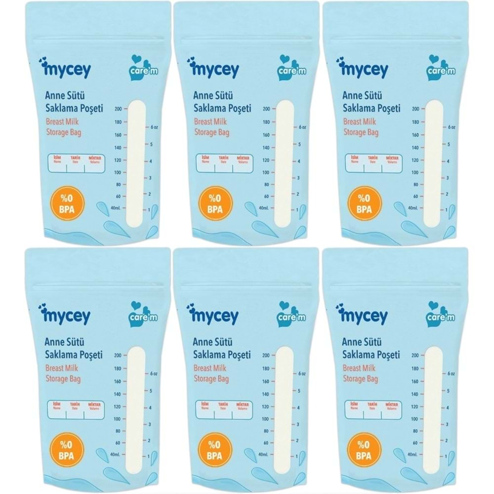 Mycey Anne Sütü / Süt Saklama Poşeti 25 Li Pk Tekli (6 Lı Set)