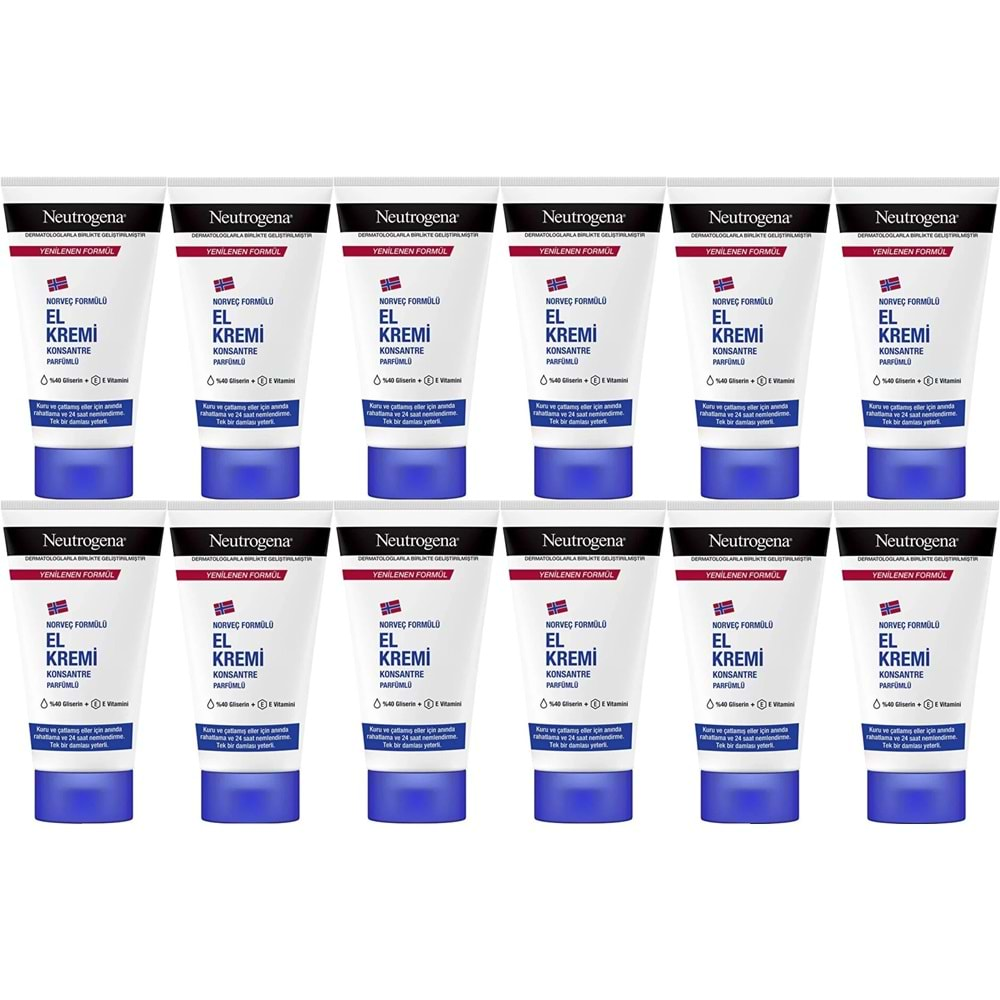 Neutrogena El Bakım Kremi 50ML Parfümlü (12 Li Set)