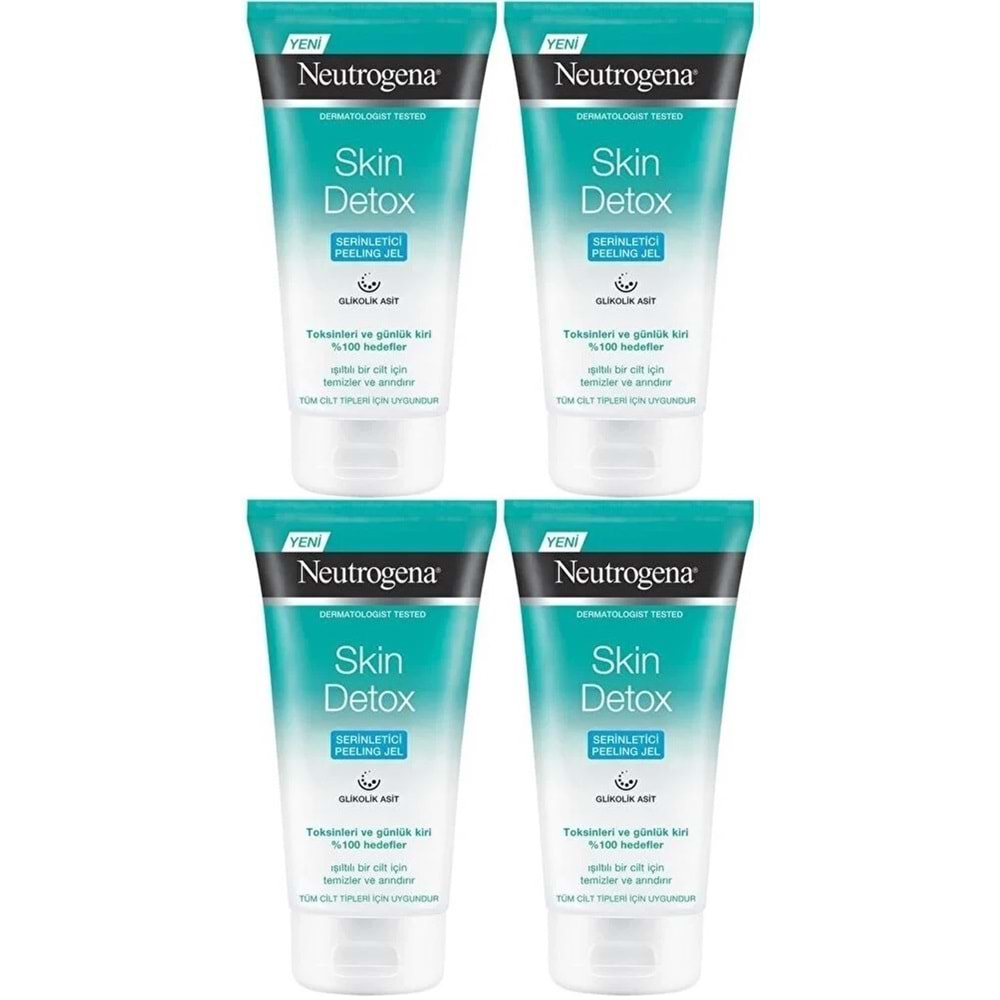 Neutrogena Skin Detox Serinletici Peeling Jel 150ML (4 Lü Set)