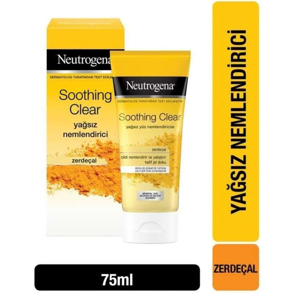 Neutrogena Soothing Clear Yağsız Nemlendirici 75ML (3 Lü Set)