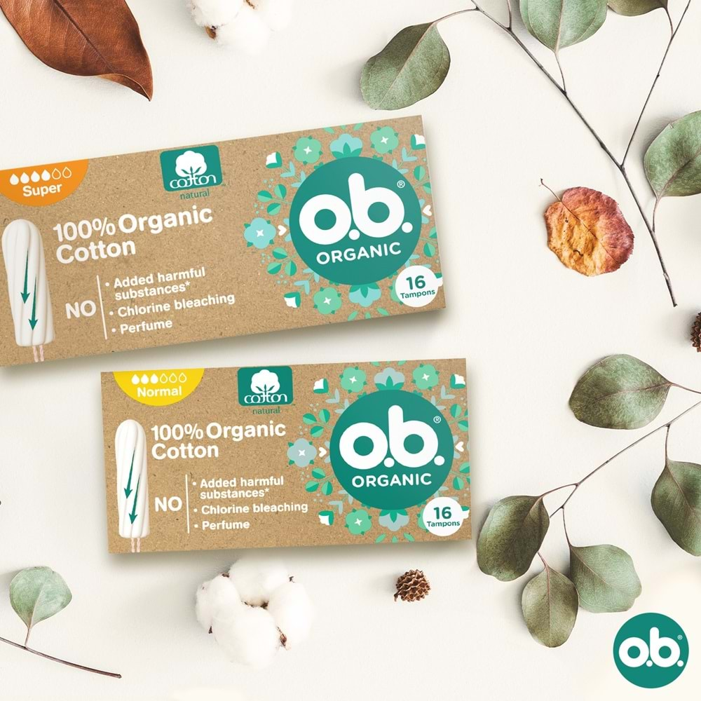 O.B Organic Normal Tampon 32 Li Set (2PK*16)