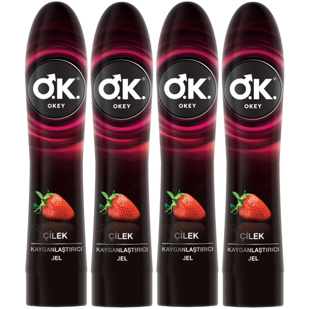 Okey Kayganlaştırıcı Jel 100ML Çilekli (4 Lü Set)