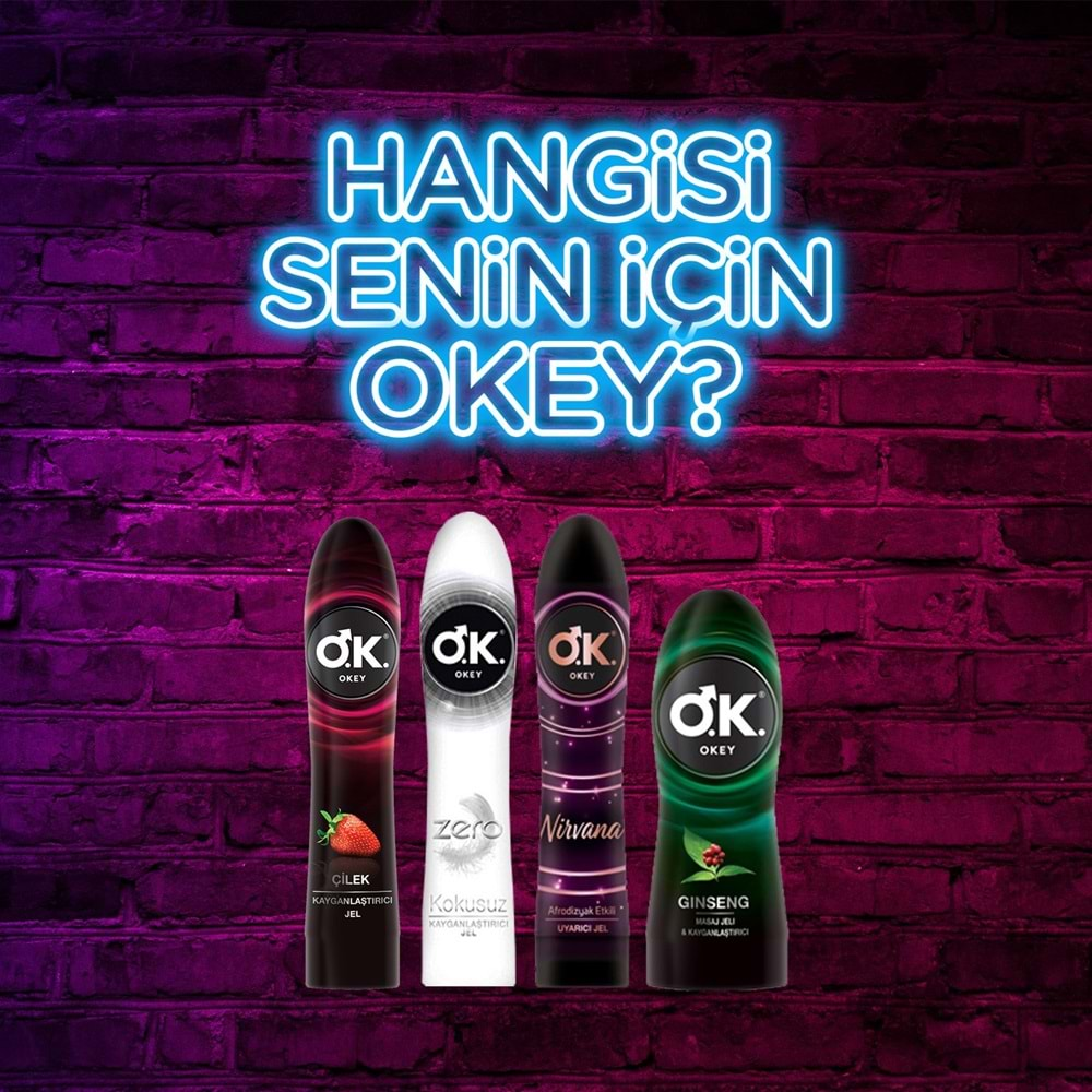 Okey Kayganlaştırıcı Jel 100ML Zero (3 Lü Set)