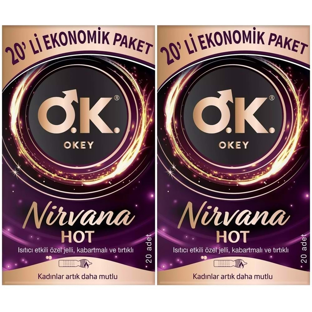 Okey Prezervatif 40 Adet Nirvana Ekonomik Pk (2PK*20)