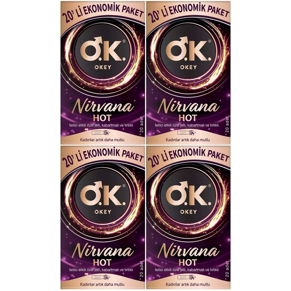 Okey Prezervatif 80 Adet Nirvana Ekonomik Pk (4PK*20)