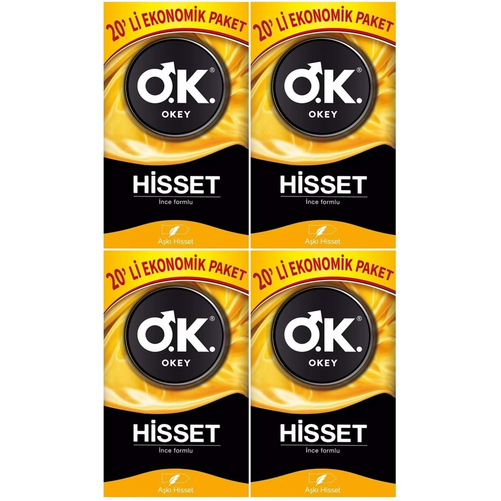 Okey Prezervatif 80 Adet Hisset Ekonomik Pk (4PK*20)