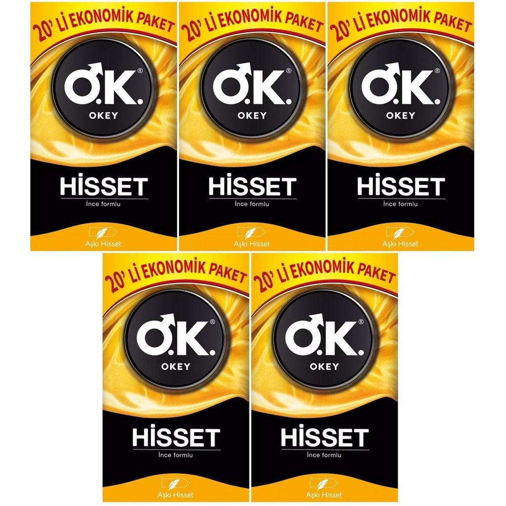 Okey Prezervatif 100 Adet Hisset Ekonomik Pk (5PK*20)