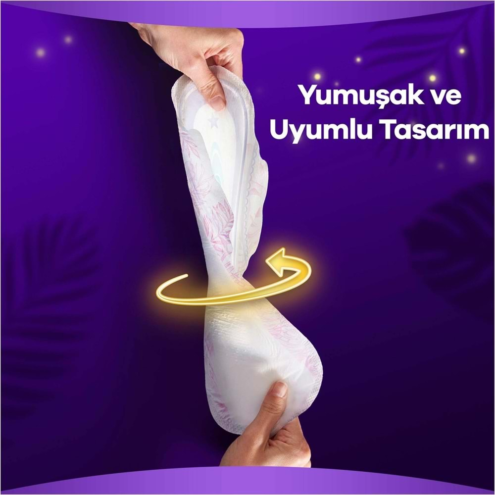 Orkid Platinum Hijyenik Ped Gece Extra 70 Adet (5PK*14) Süper Ekonomik Pk