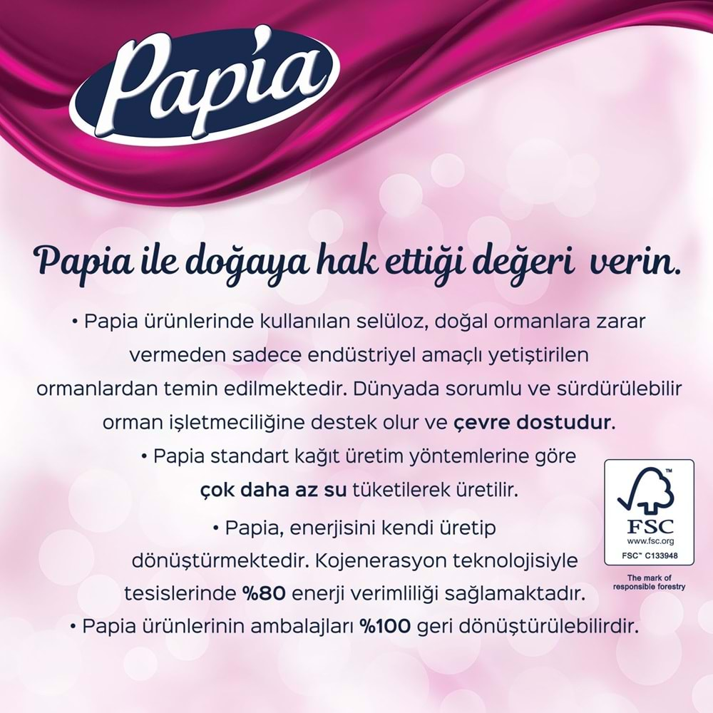 Papia Tuvalet Kağıdı (3 Katlı) 32 Li Pk + 12 Li Paket Kağıt Havlu (3 Katlı)