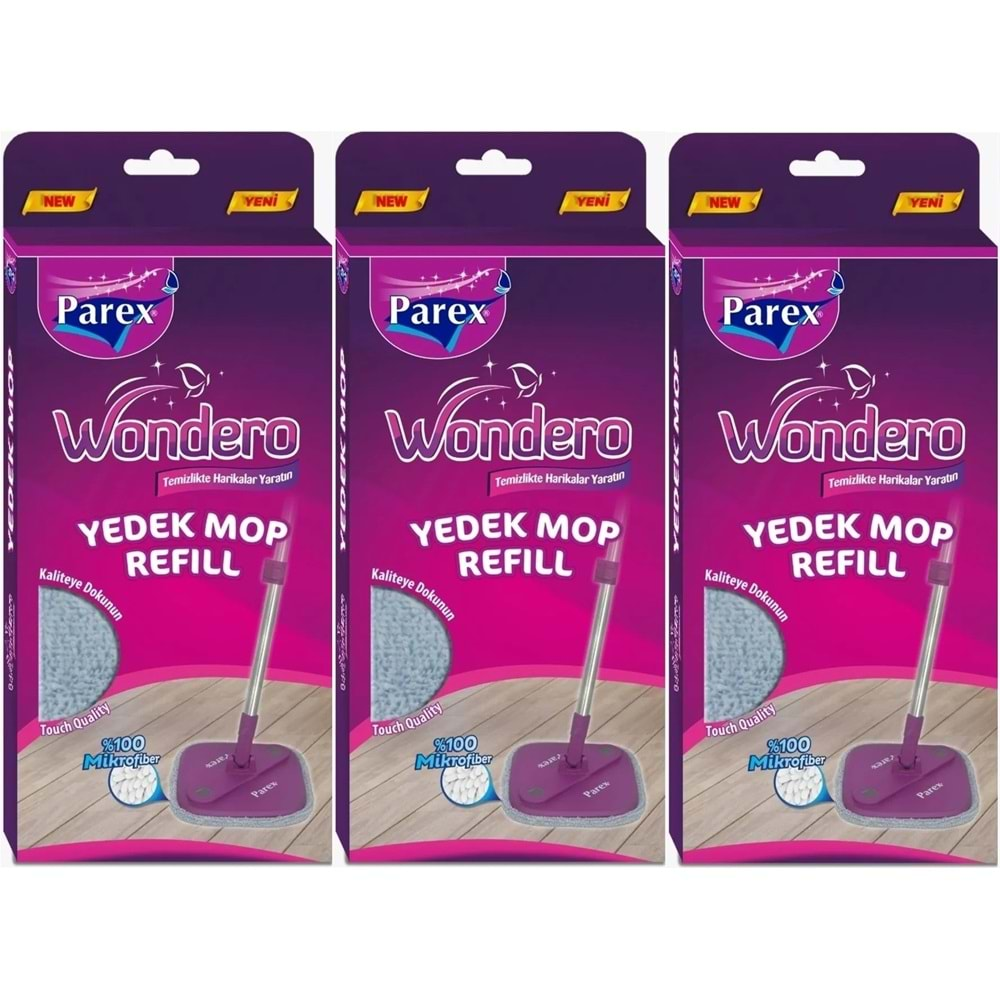 Parex Wondero Yedek Paspas Mop Refill (3 Lü Set)