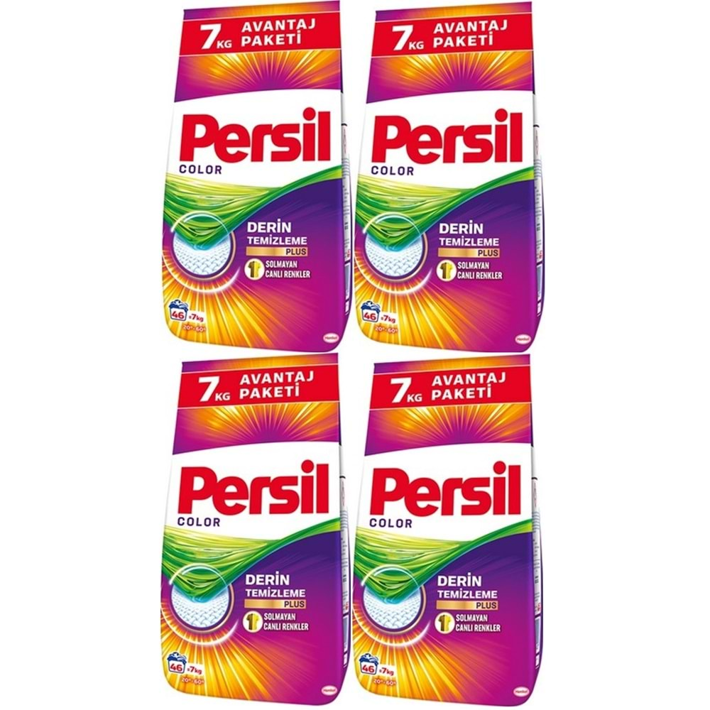 Persil Matik Toz Çamaşır Deterjanı 28KG Color/Renkli (184 Yıkama) (4PK*7KG)