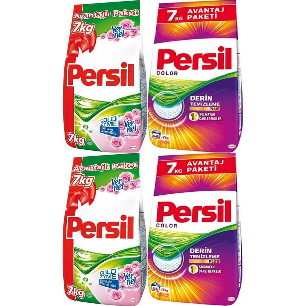 Persil Matik Toz Çamaşır Deterjanı 14+14:28KG Gülün Büyüsü Renkli Beyaz+Color/Renkli (184 Yıkama)