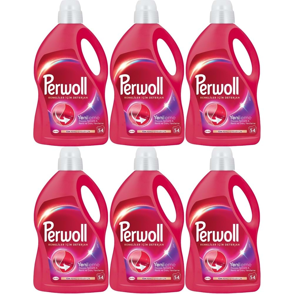 Perwoll Sıvı Çamaşır Deterjanı 17.82LT Renkli (324 Yıkama) (6*2.97LT)