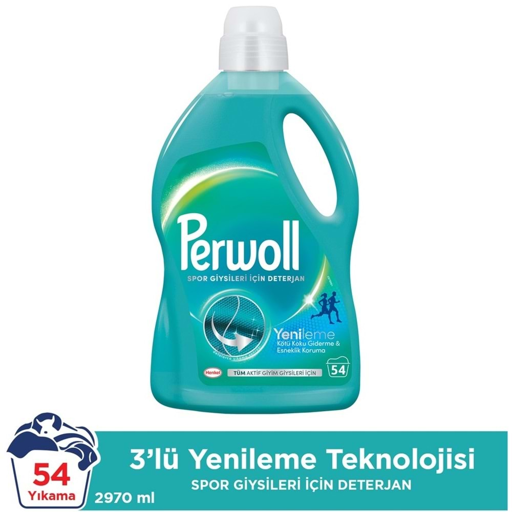 Perwoll Sıvı Çamaşır Deterjanı 17.82LT Spor Giysiler (324 Yıkama) (6*2.97LT)