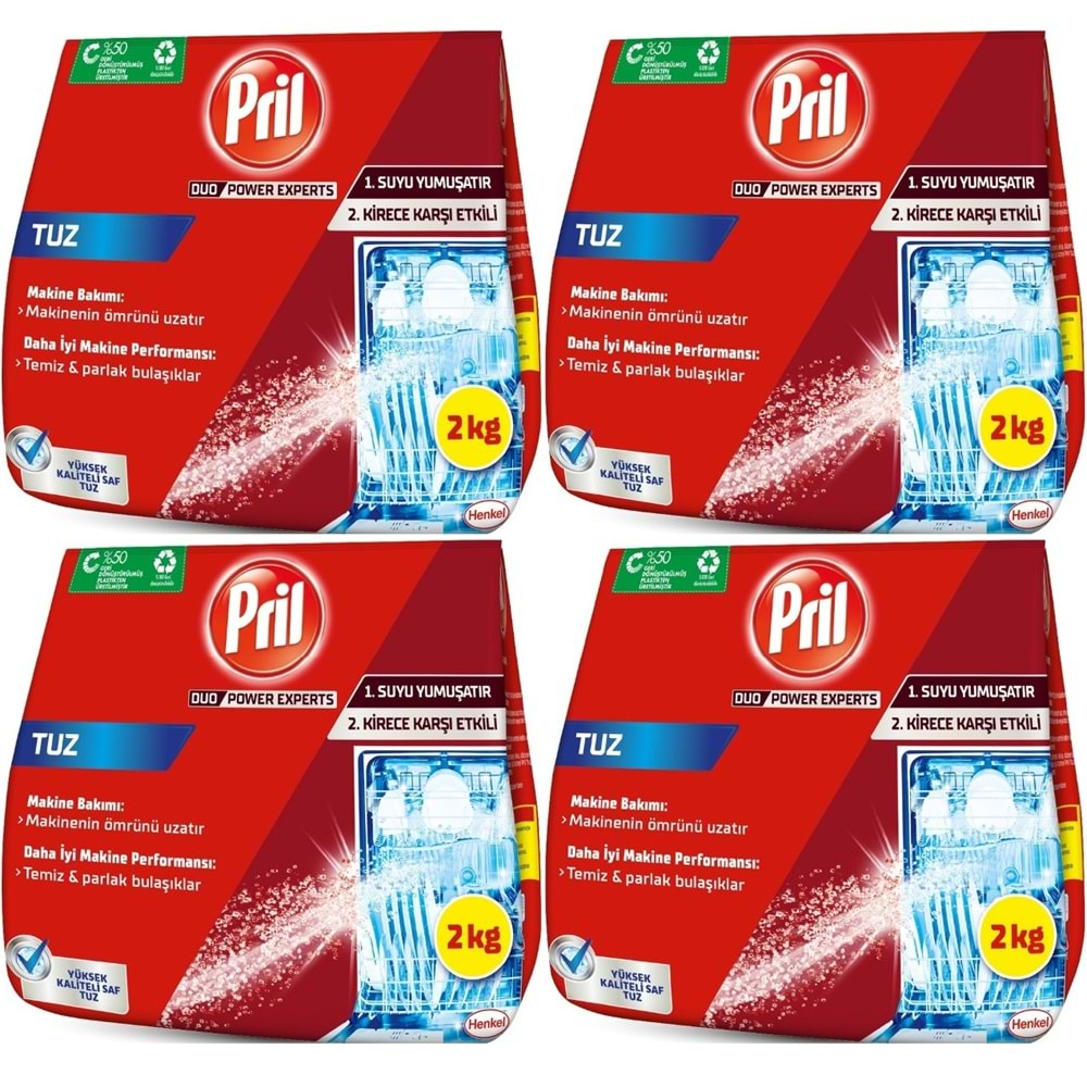 Pril Bulaşık Makinesi Tuzu 8KG (4PK*2KG)