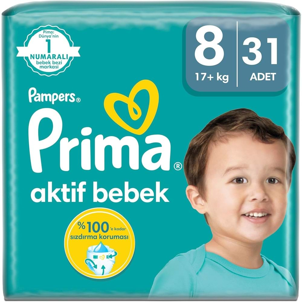 Prima Bebek Bezi Beden:8 (17+Kg) XXX Large 248 Adet Ultra Ekonomik Fırsat Pk