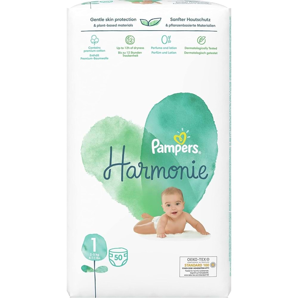 Prima Pampers Harmonie Bebek Bezi Beden:1 (2-5Kg) Yeni Doğan 150 Adet Aylık Ultra Fırsat Pk