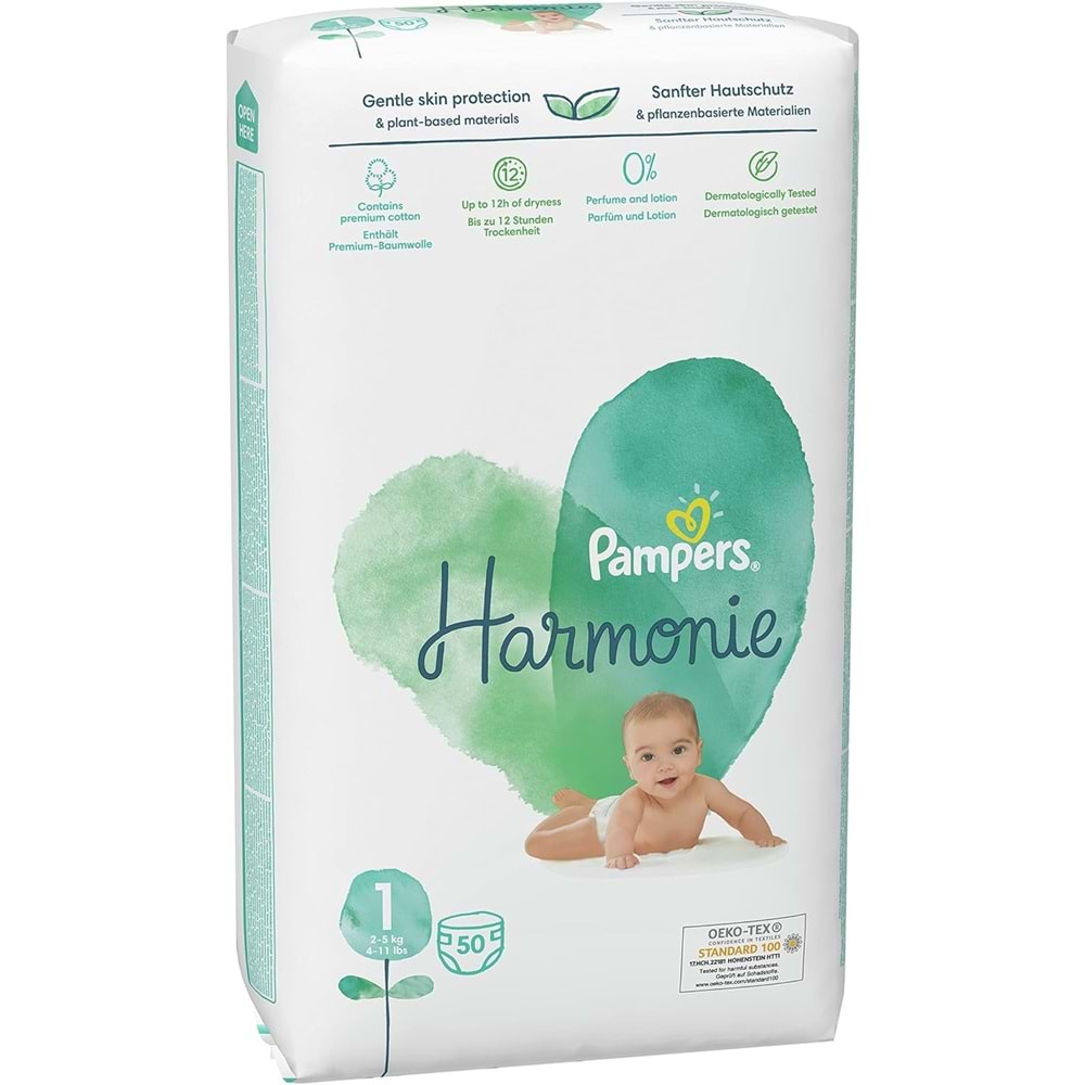 Prima Pampers Harmonie Bebek Bezi Beden:1 (2-5Kg) Yeni Doğan 150 Adet Aylık Ultra Fırsat Pk