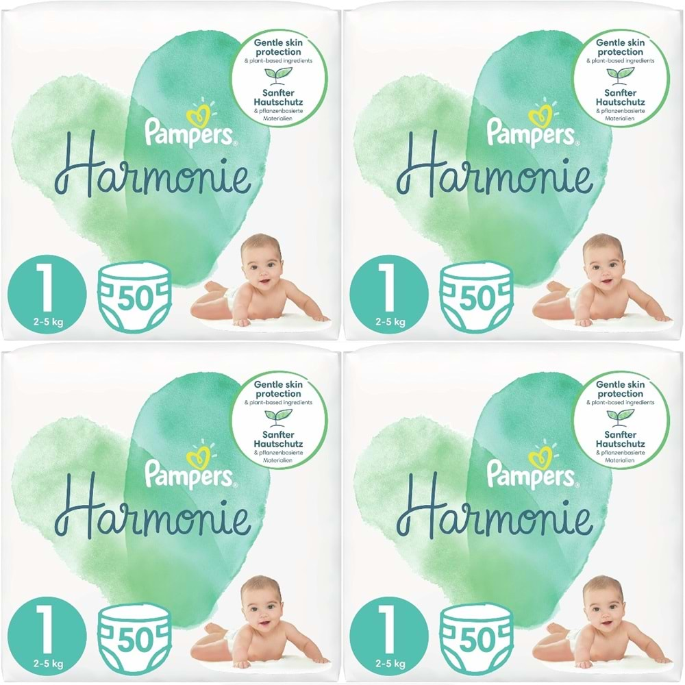 Prima Pampers Harmonie Bebek Bezi Beden:1 (2-5Kg) Yeni Doğan 200 Adet Avantaj Ultra Fırsat Pk