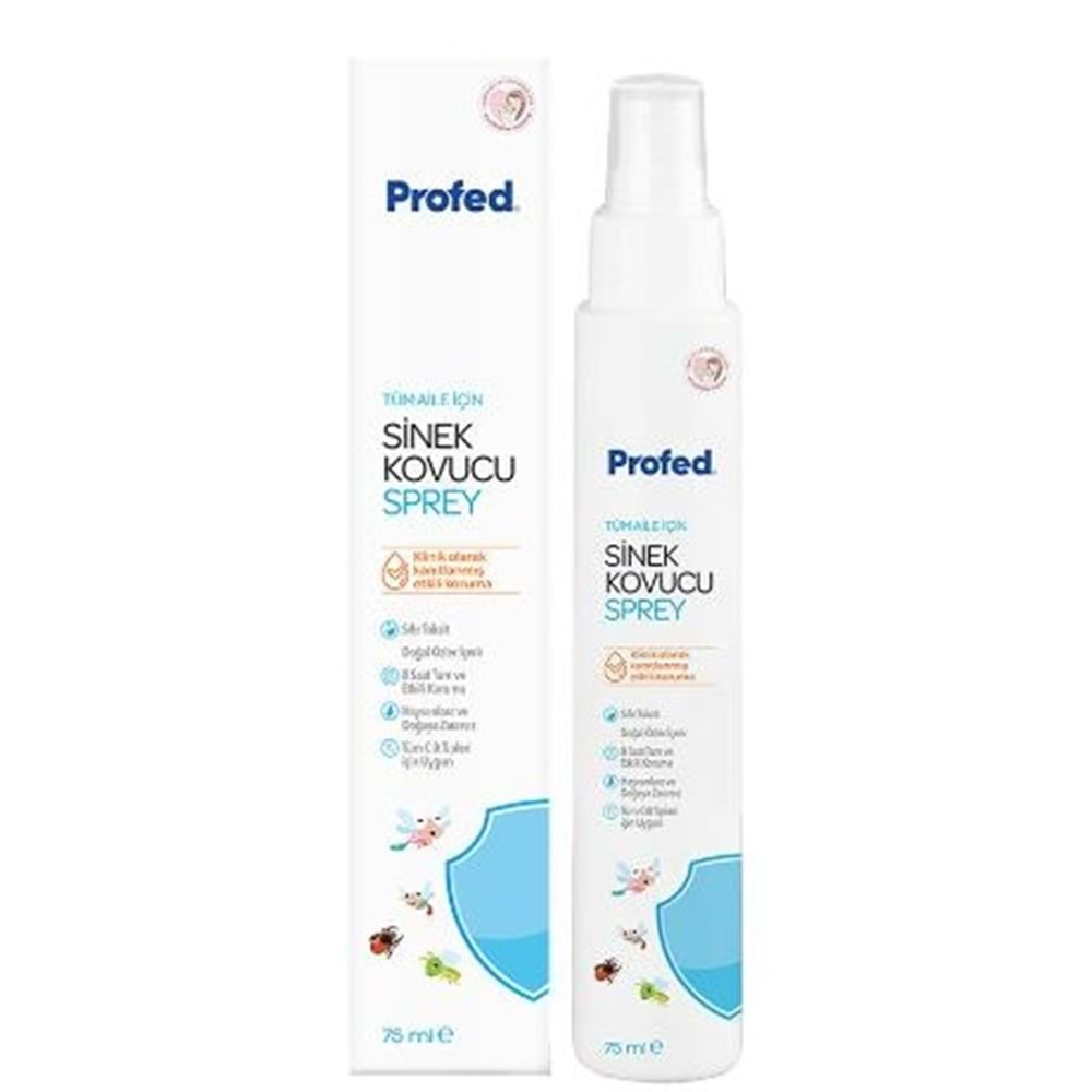 Profed Baby Doğal Sinek Kovucu - Kene ve Bit Türev Sprey 75ML (Anne ve Bebekler için) (5 Li Set)