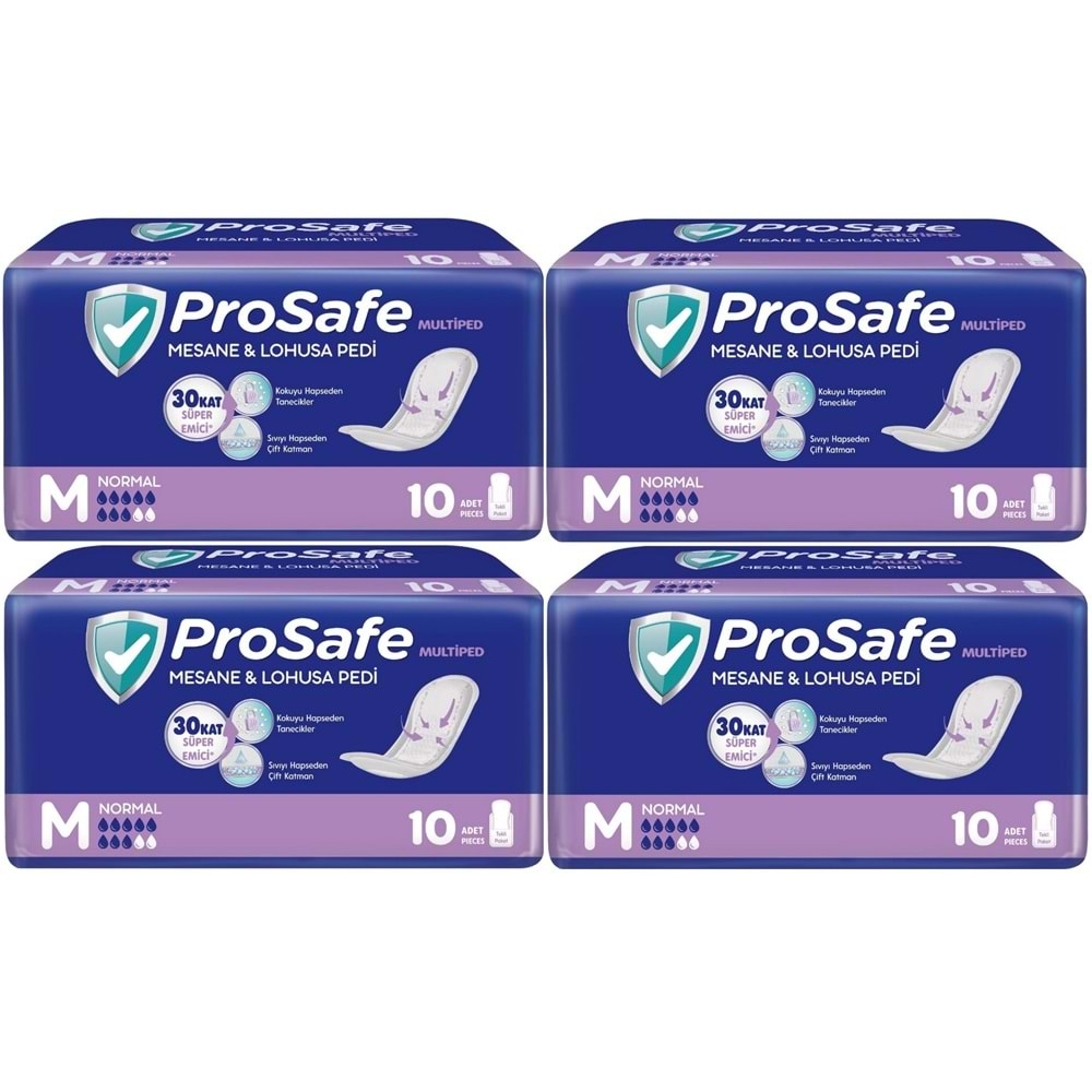 Prosafe Mesane & Lohusa Pedi M-Orta Normal 40 Adet (4PK*10)