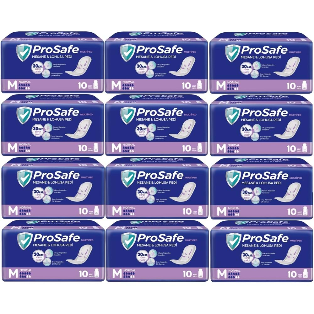 Prosafe Mesane & Lohusa Pedi M-Orta Normal 120 Adet (12PK*10)