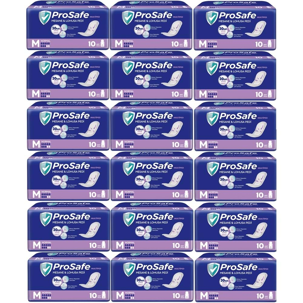 Prosafe Mesane & Lohusa Pedi M-Orta Normal 180 Adet (18PK*10)