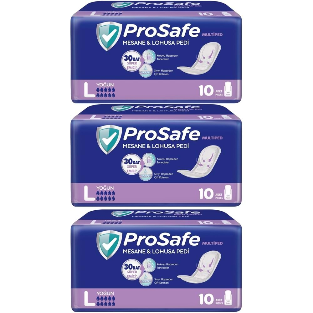 Prosafe Mesane & Lohusa Pedi L-Büyük Yoğun 30 Adet (3PK*10)